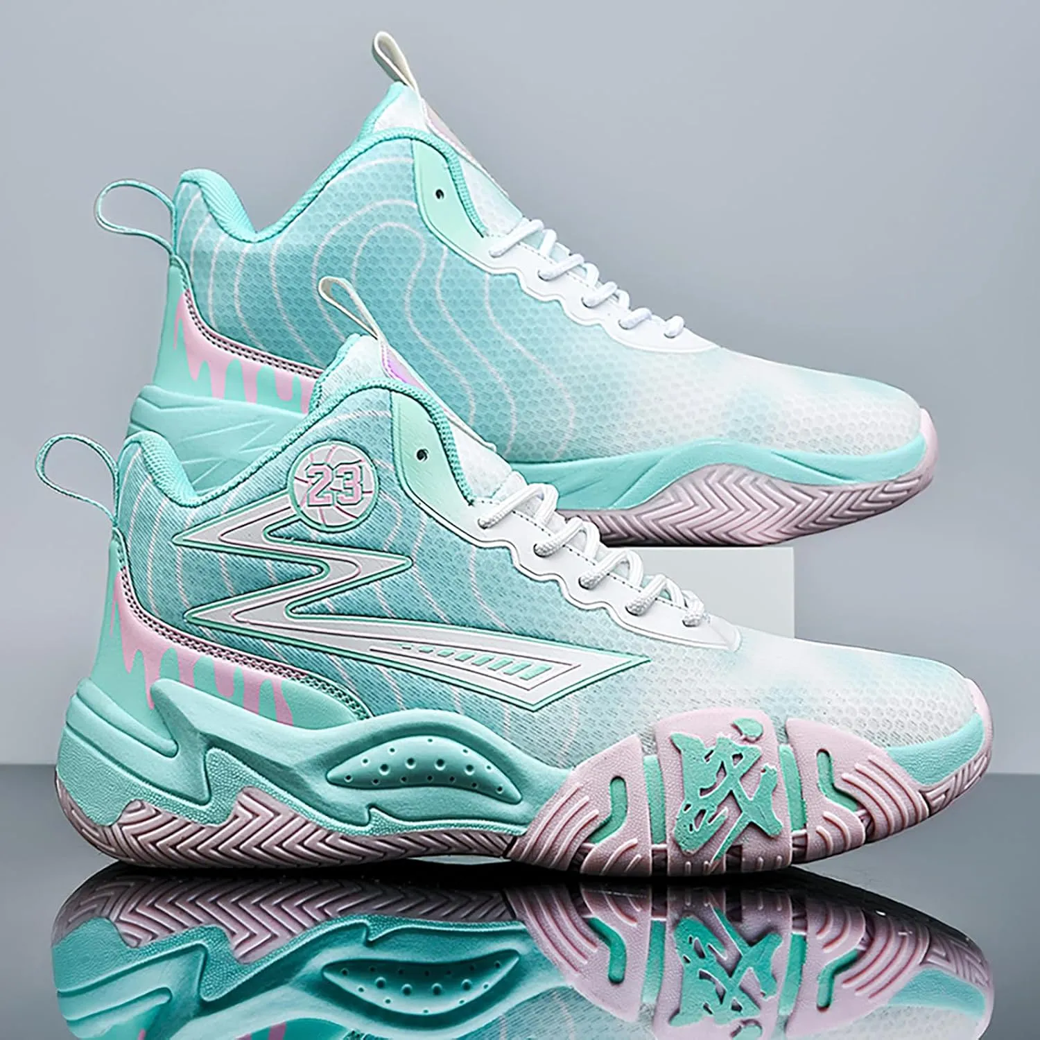 Womens Mens Basketball Shoes Breathable Comfortable Lightweight Fashion Athletic Sneakers Non Slip Outdoor Sport Shoes