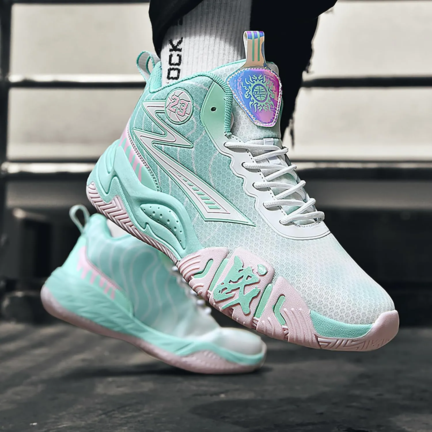 Womens Mens Basketball Shoes Breathable Comfortable Lightweight Fashion Athletic Sneakers Non Slip Outdoor Sport Shoes