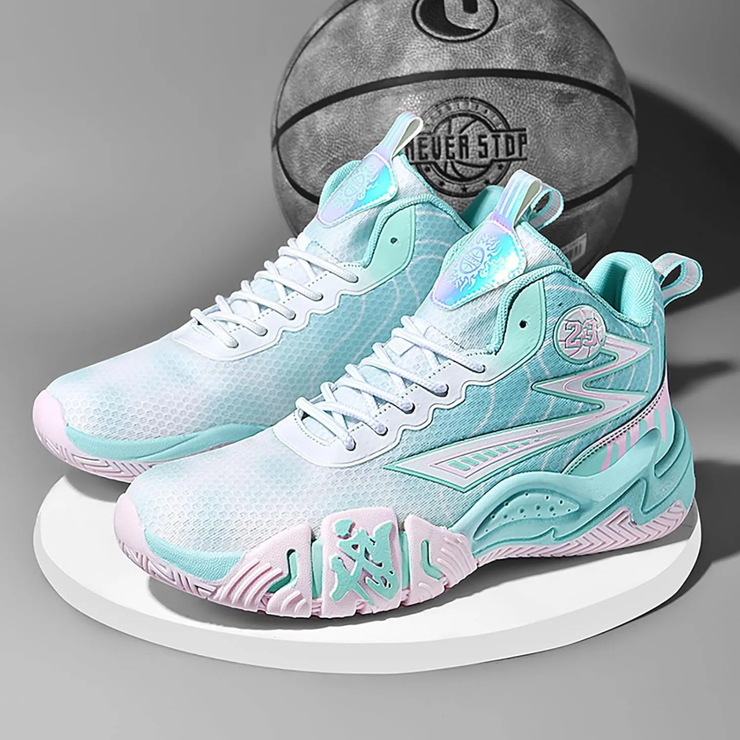 Womens Mens Basketball Shoes Breathable Comfortable Lightweight Fashion Athletic Sneakers Non Slip Outdoor Sport Shoes