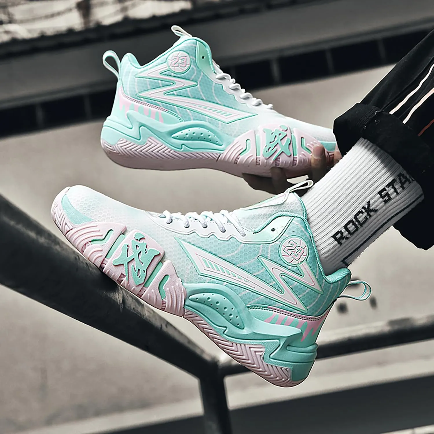Womens Mens Basketball Shoes Breathable Comfortable Lightweight Fashion Athletic Sneakers Non Slip Outdoor Sport Shoes