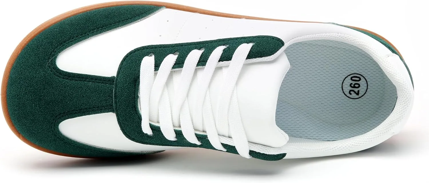 Women's Men's Classic Leather Sneakers Comfy Breathable Casual Walking Shoes Fashion Soft Lace-up Sneaker