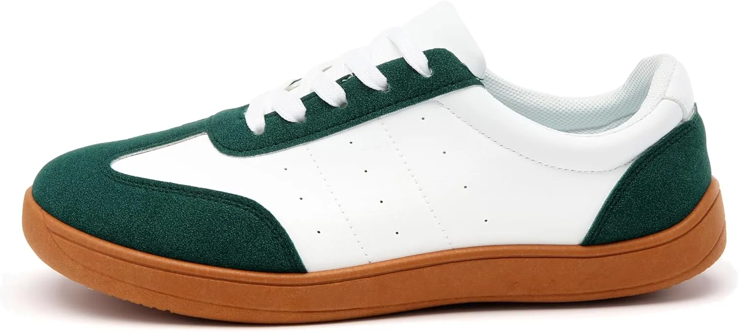 Women's Men's Classic Leather Sneakers Comfy Breathable Casual Walking Shoes Fashion Soft Lace-up Sneaker