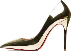 Women's Red Bottom Heels, Star Style Leather Party Pumps