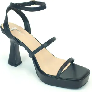 Women's Sandals Chunky High Heels Platform Buckle Straps Adult