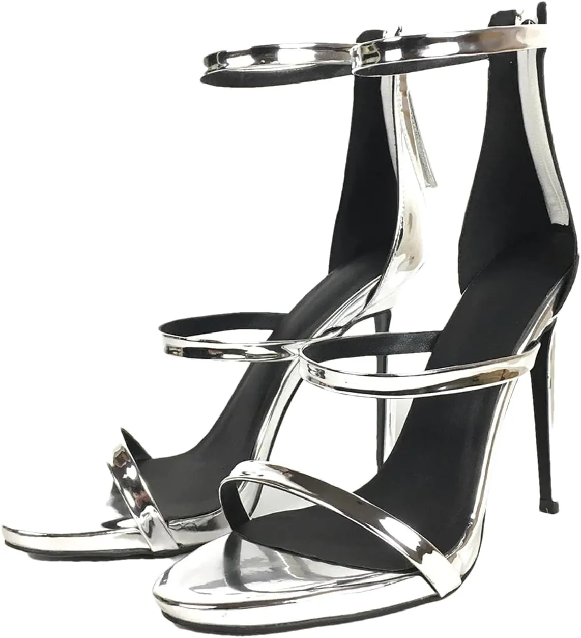 Women's Strappy Stiletto Sandals, Open Toe Party Wedding High Heels Summer