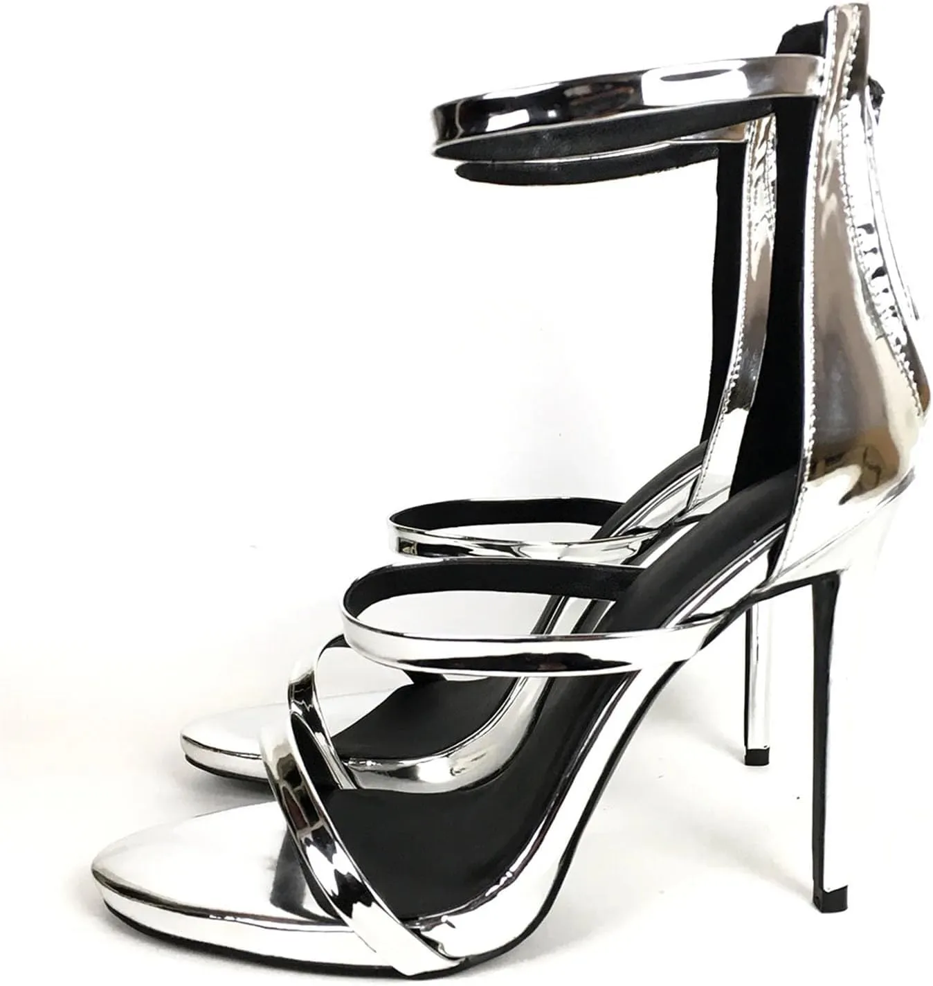 Women's Strappy Stiletto Sandals, Open Toe Party Wedding High Heels Summer