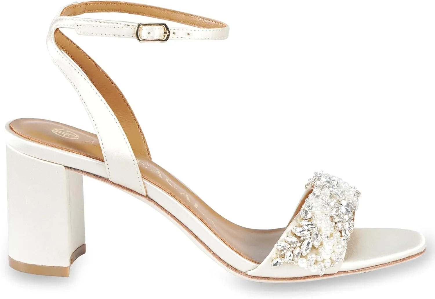 Women`s Stylish Leather Chunky heeled sandals with leather outsolefor dressy summer