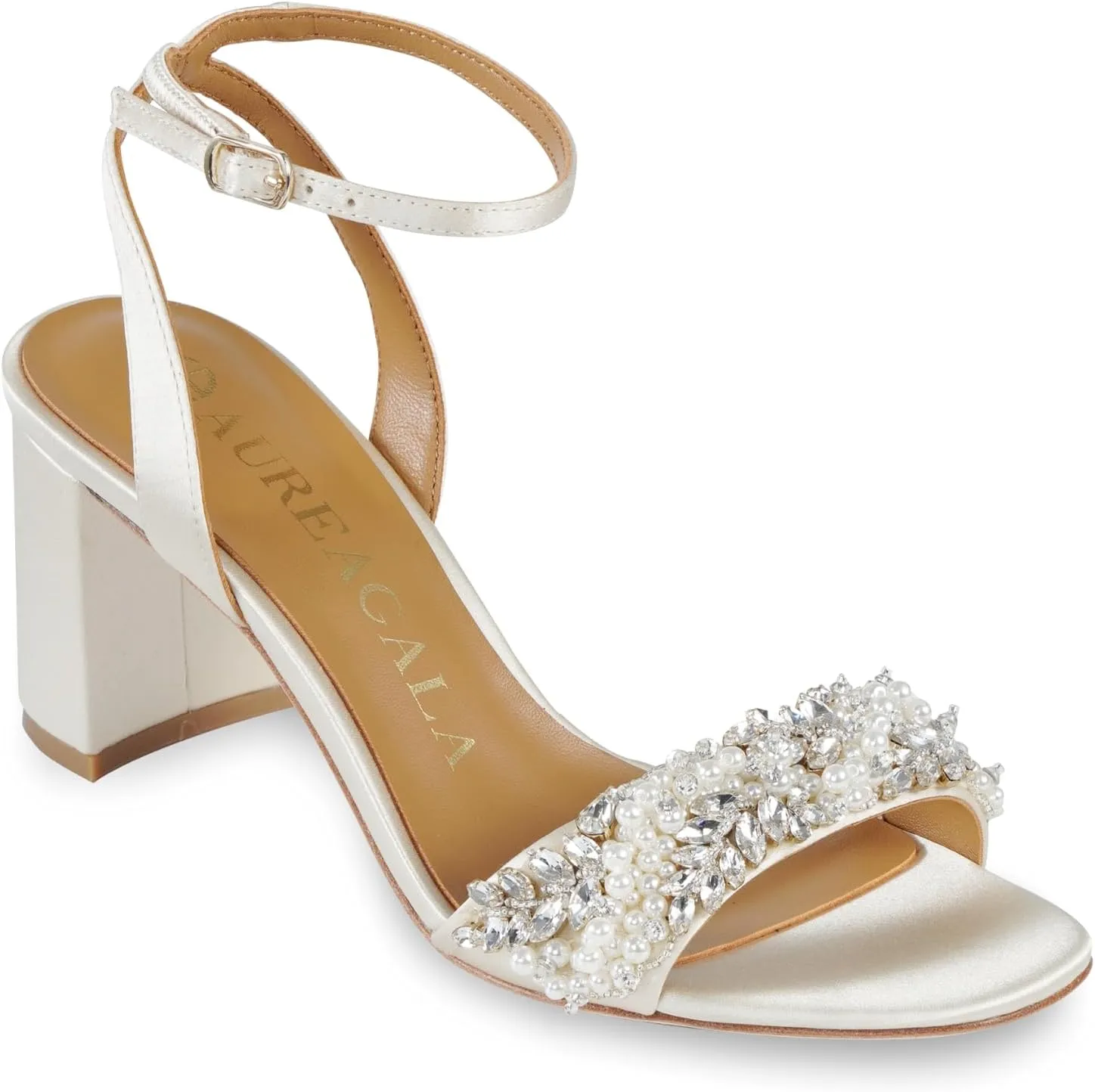 Women`s Stylish Leather Chunky heeled sandals with leather outsolefor dressy summer