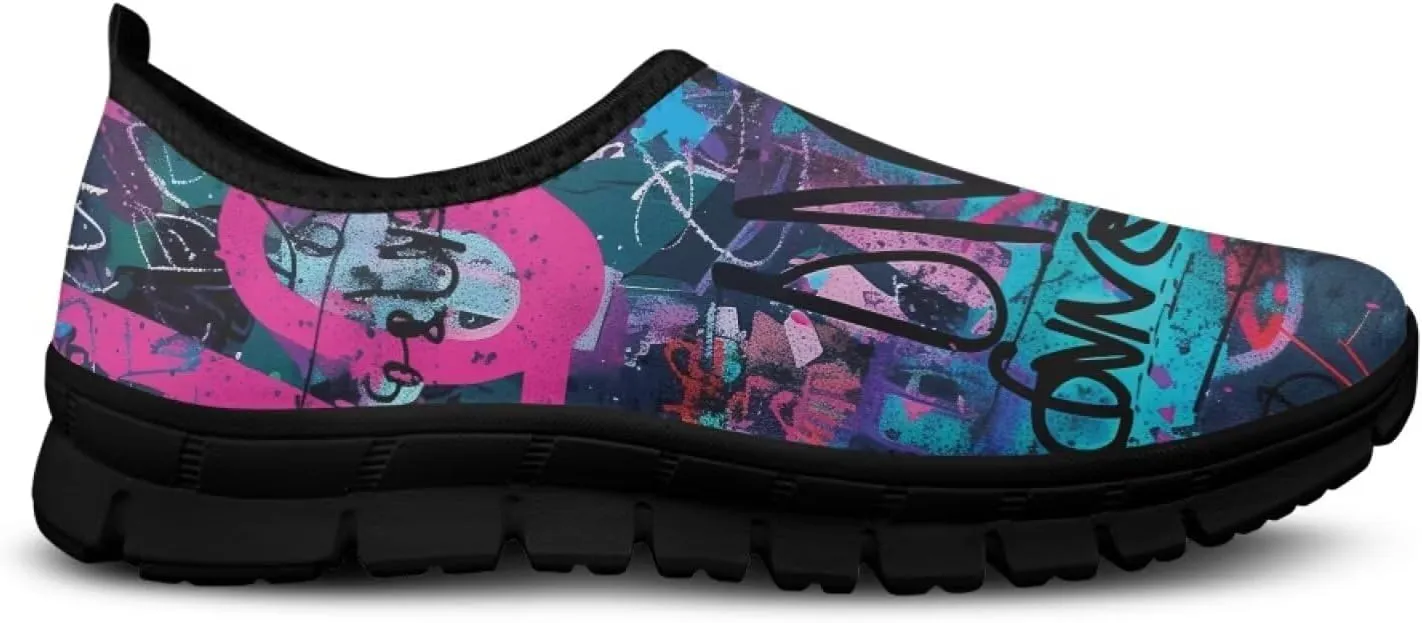 Women's Walking Shoes Slip On Comfy Fashion Sneakers Wide Width Breathable Hand Free Casual Light - Wight Low Tops Size 7.5-15.5