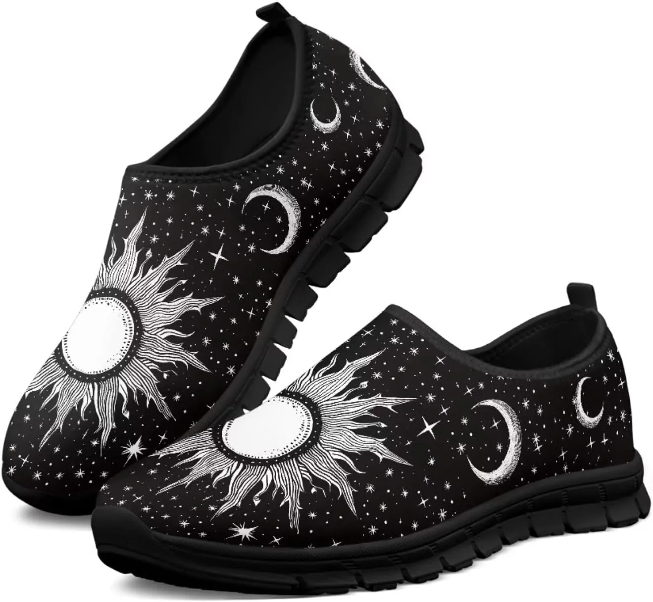 Women's Walking Shoes Slip On Comfy Fashion Sneakers Wide Width Breathable Hand Free Casual Light - Wight Low Tops Size 7.5-15.5