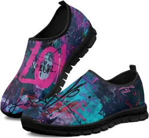 Women's Walking Shoes Slip On Comfy Fashion Sneakers Wide Width Breathable Hand Free Casual Light - Wight Low Tops Size 7.5-15.5