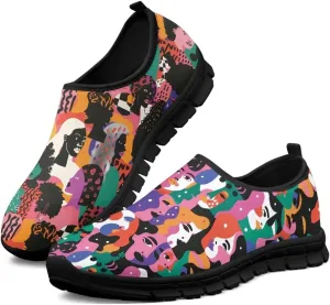 Women's Walking Shoes Slip On Comfy Fashion Sneakers Wide Width Breathable Hand Free Casual Light - Wight Low Tops Size 7.5-15.5
