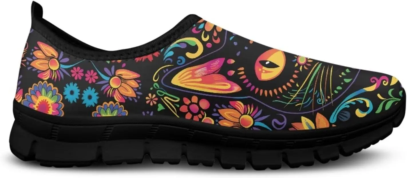 Women's Walking Shoes Slip On Comfy Fashion Sneakers Wide Width Breathable Hand Free Casual Light - Wight Low Tops Size 7.5-15.5