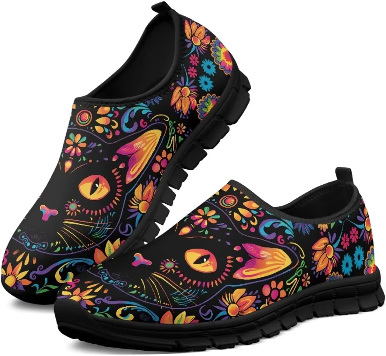 Women's Walking Shoes Slip On Comfy Fashion Sneakers Wide Width Breathable Hand Free Casual Light - Wight Low Tops Size 7.5-15.5