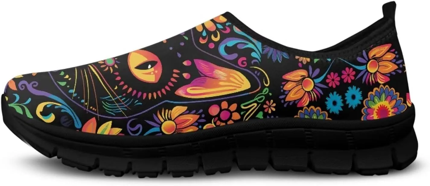 Women's Walking Shoes Slip On Comfy Fashion Sneakers Wide Width Breathable Hand Free Casual Light - Wight Low Tops Size 7.5-15.5