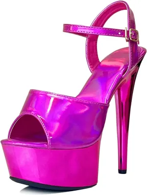 Womens's Platform Stiletto Heels Ankle Strap Peep Toe Sandals