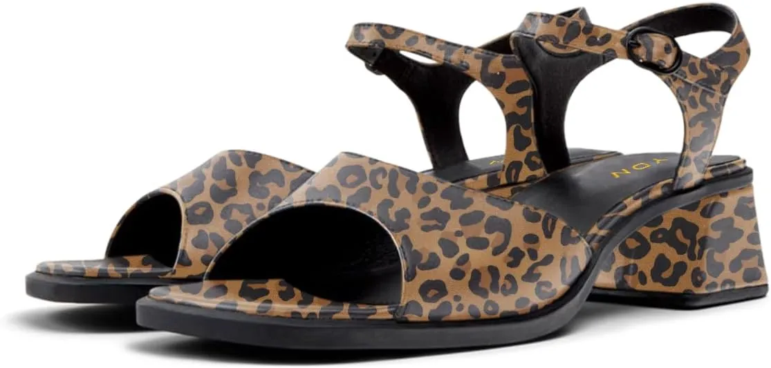 YDN Women Fashion Low Chunky Heel Open Toe Sandals Adjustable Straps Buckle Shoes Party Dating Summer Shoes Size 4-16 US