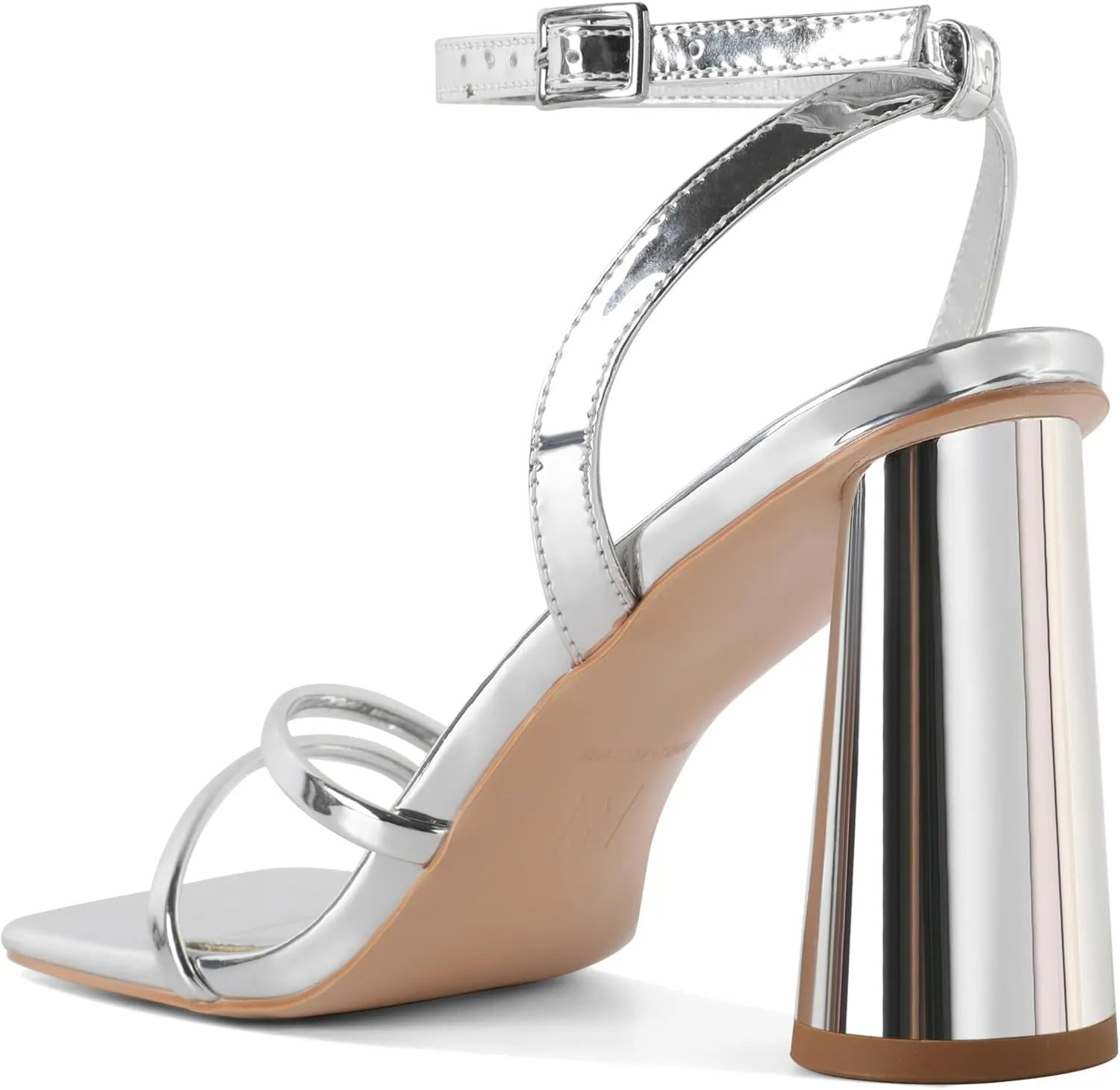 YODEKS Chunky Heels For Women Strappy High Heels 3.5" Heeled Sandals Open Toe Shoes US US Size 5-13